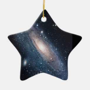 Ornamento De Cerâmica Via Látea Estrelas Andromeda Galáxia Tendência Uni