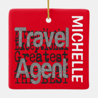 Ornamento De Cerâmica Viagem Agent Extraordinaire CUSTOM