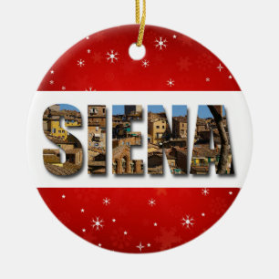 Ornamento De Cerâmica Viagem da cidade de Siena Itália