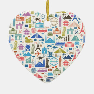 Ornamento De Cerâmica viagem mundial