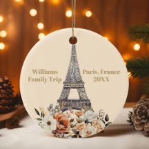 Viagem Personalizada a Paris Torre Eiffel Floral N