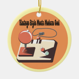 Ornamento De Cerâmica Vibes da parte traseira do eterno