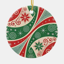 Ornamento De Cerâmica Vibrações de Natal