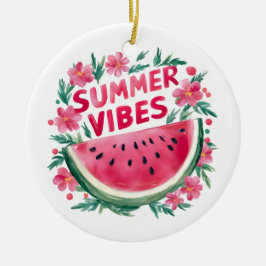 Ornamento De Cerâmica Vibrações de Verão