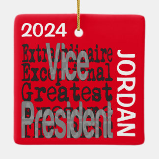 Ornamento De Cerâmica Vice-Presidente Extraordinário PERSONALIZADO