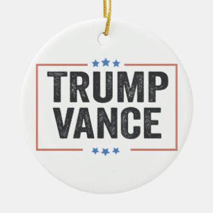 Ornamento De Cerâmica Vice-Presidente Trump Vance Presidente Eleição dos