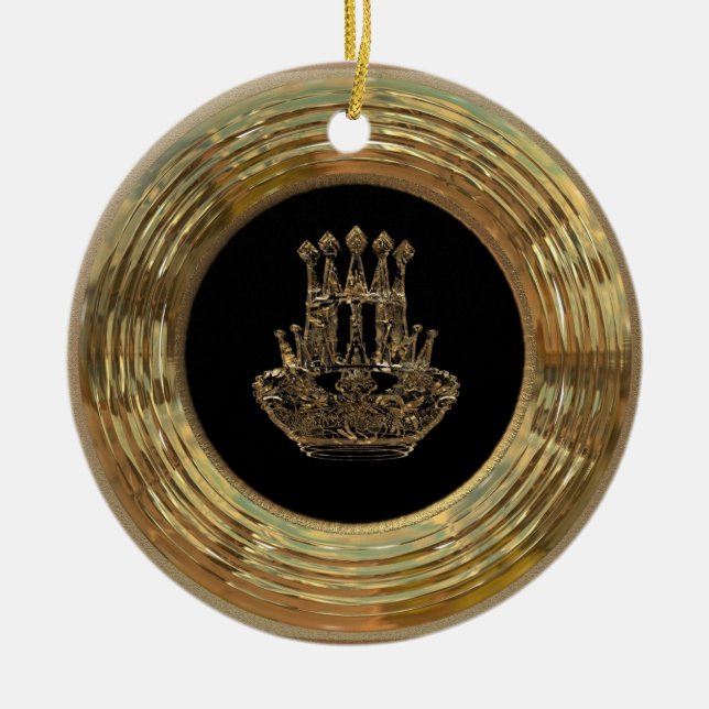 Ornamento De Cerâmica Victorian de Royalee Seymour (Frente)