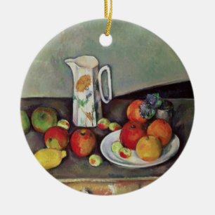 Ornamento De Cerâmica Vida de Paul Cezanne Paul Cezanne ainda com