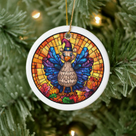 Ornamento De Cerâmica Vida Selvagem de Outono