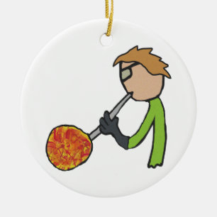 Ornamento De Cerâmica Vidro