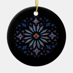 Ornamento De Cerâmica Vidro Colorido Da Igreja