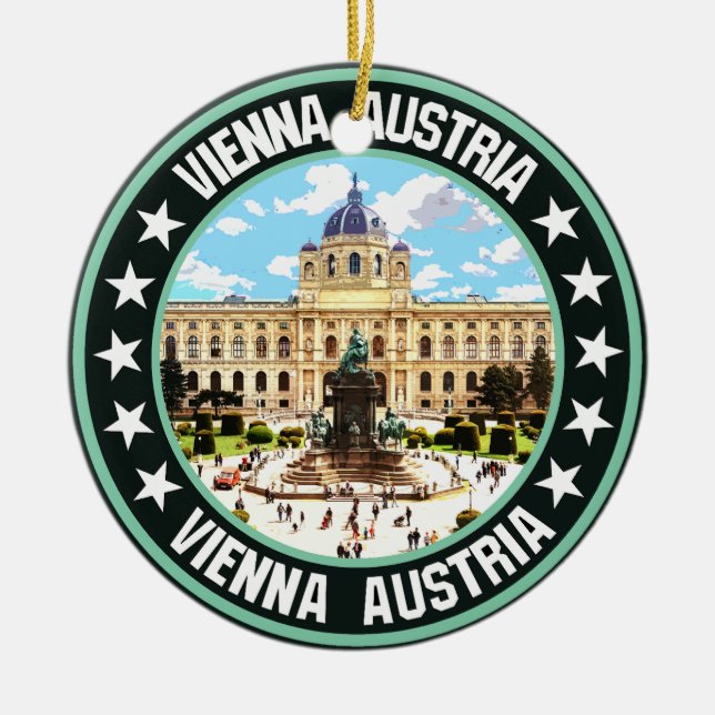 Ornamento De Cerâmica Viena (Frente)