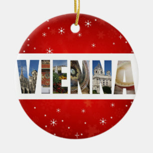 Ornamento De Cerâmica Viena, Áustria Fotos do Natal
