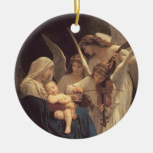 Ornamento De Cerâmica Vierge aux Anges