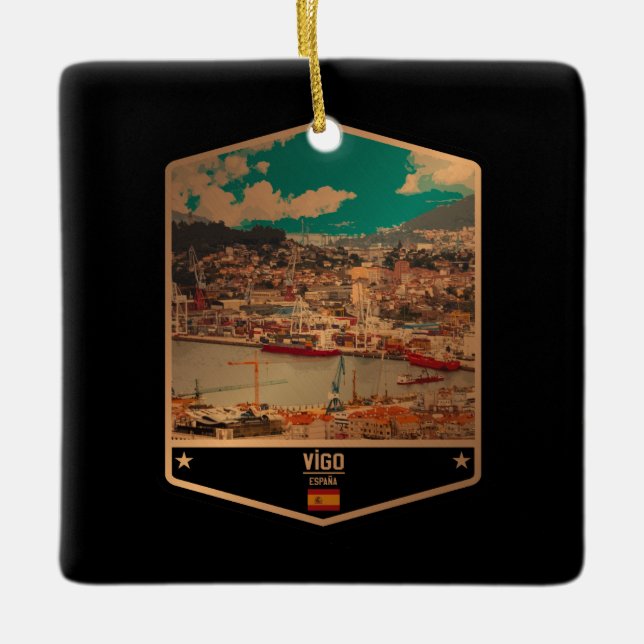 Ornamento De Cerâmica Vigo (Frente)