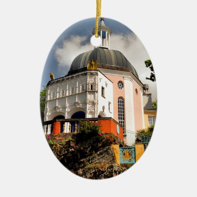 ORNAMENTO DE CERÂMICA VILLAGE ITALIANO WALES (Frente)