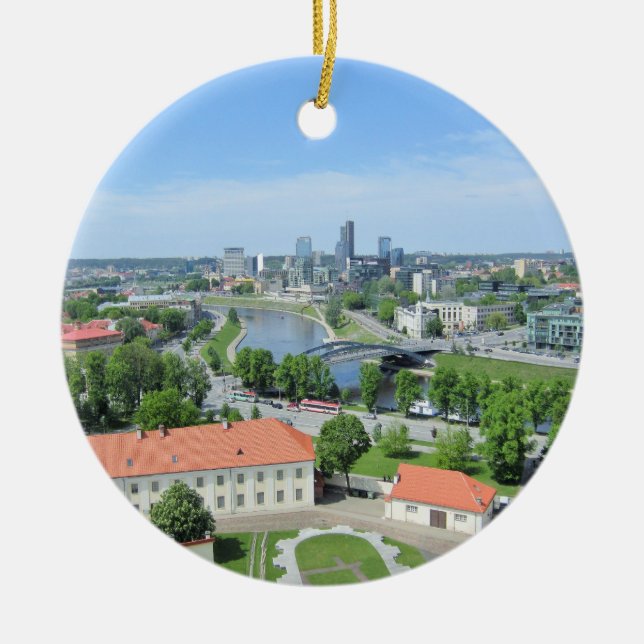 Ornamento De Cerâmica Vilnius, Lithuania (Frente)