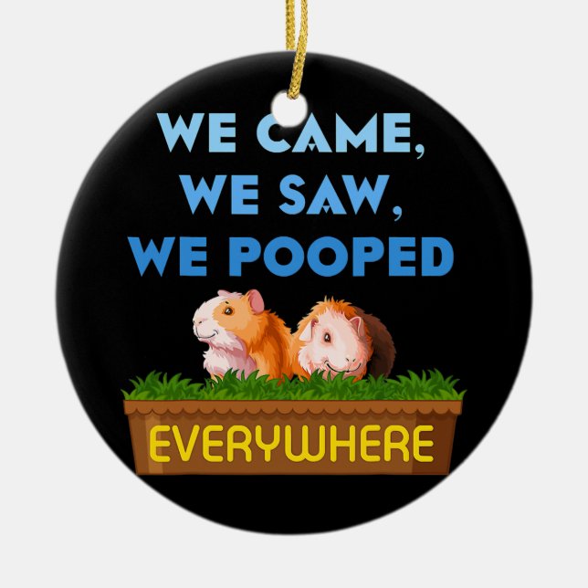 Ornamento De Cerâmica Vimos Guiné, Porco, Pai-Mãe. (Frente)