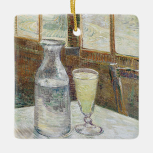 Ornamento De Cerâmica Vincent van Gogh Absinthe, famoso quadro