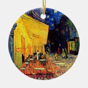 Ornamento De Cerâmica Vincent Van Gogh - Café Terrace À Noite Bons Art