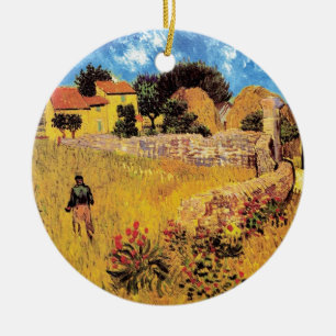 Ornamento De Cerâmica Vincent Van Gogh - Casa de Fazenda na Provença Art