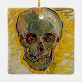 Ornamento De Cerâmica Vincent van Gogh - Caveira 1887 #2