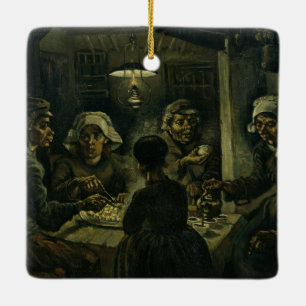 Ornamento De Cerâmica VINCENT VAN GOGH - comedores 1885 da batata