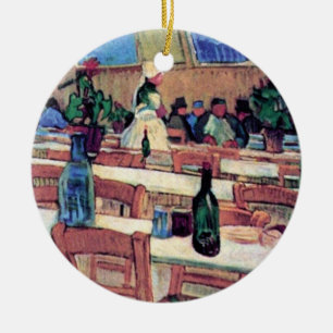Ornamento De Cerâmica Vincent Van Gogh - Interior de Restaurante