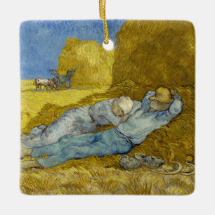 Ornamento De Cerâmica Vincent Van Gogh - Meio-dia, Descanso do trabalho 