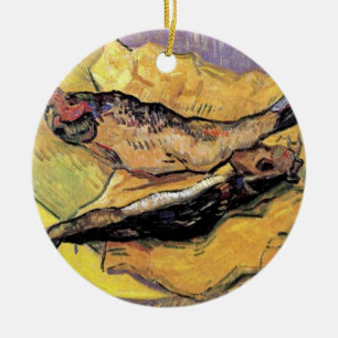 Ornamento De Cerâmica Vincent Van Gogh - Natureza Morta Bloaters Arte Fi