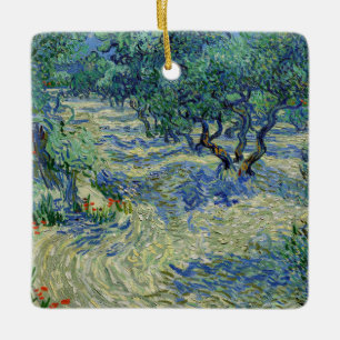 Ornamento De Cerâmica Vincent van Gogh - Olival: Céu Azul Brilhante