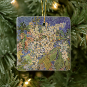 Ornamento De Cerâmica Vincent van Gogh - Ramos de Castanheira em Flor