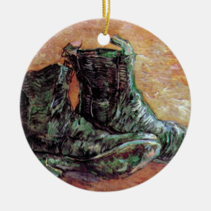 Ornamento De Cerâmica Vincent Van Gogh - Um Par de Sapatos