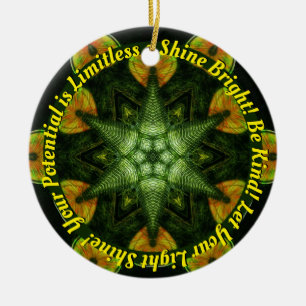 Ornamento De Cerâmica Vinheta STARSEED