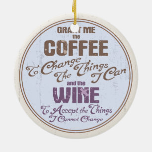 Ornamento De Cerâmica Vinho III da serenidade