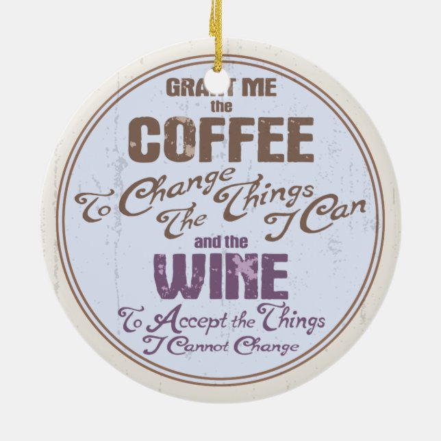 Ornamento De Cerâmica Vinho III da serenidade (Traseira)