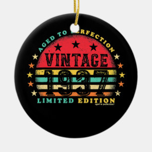 Ornamento De Cerâmica Vintage 1937 85th Birthday Gift Men Women 85