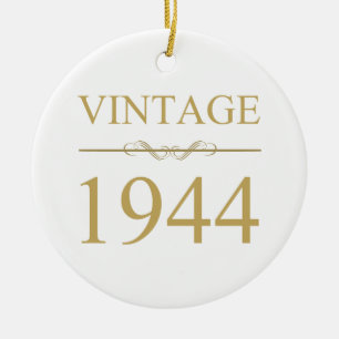 Ornamento De Cerâmica Vintage 1944 80 Birthday