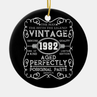 Ornamento De Cerâmica Vintage 1982 Man Myth Legend 39th Birthday
