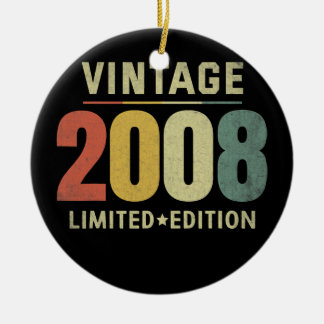 Ornamento De Cerâmica Vintage 2008 Limited Edition 14 Birthday Men