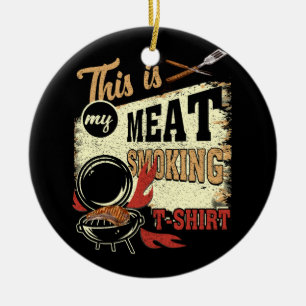 Ornamento De Cerâmica Vintage Barbecue Mestre Chef Grill Esta É Minha Ca