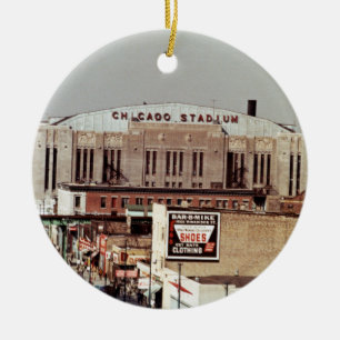 Ornamento De Cerâmica Vintage Chicago Stadium Rock Concert Venue 1968