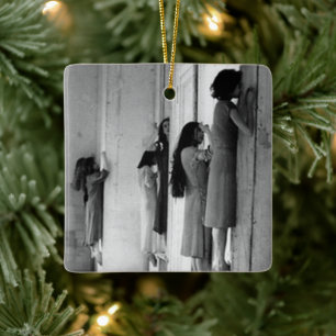 Ornamento De Cerâmica Vintage Creepy Possuindo Mulheres