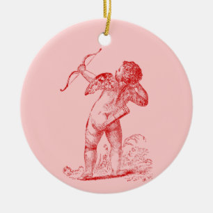 Ornamento De Cerâmica Vintage Cupid