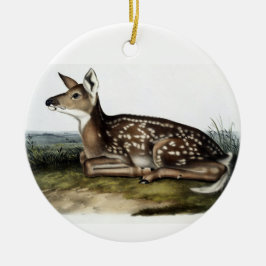 Ornamento De Cerâmica Vintage Deer No. 1