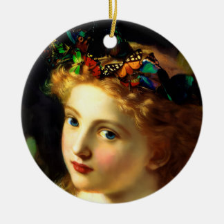 Ornamento De Cerâmica Vintage Fairy