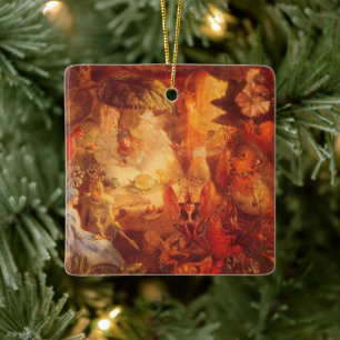 Ornamento De Cerâmica Vintage Fairy Tale The Captive Robin de Fitzgerald