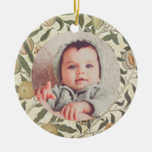 Ornamento De Cerâmica Vintage Floral William Morris Fruta Art Nouveau