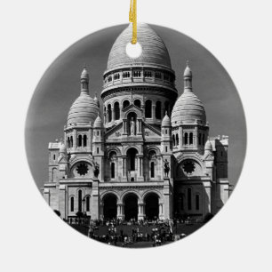 Ornamento De Cerâmica Vintage France Paris Sacre Coeur Basilica