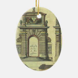 Ornamento De Cerâmica Vintage Garden Gate Arch, Arquitetura Renascentist